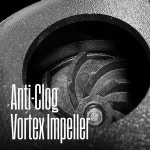 웨스팅하우스 1/2 잠수식 하수 배출 펌프, 주철, 115V 6500 GPH 자동 수직 부유 , 섬프 분지용 지하, 주거용 하수, 2인치 NPT... 