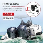 JAVIK 704-82570-08-00 야마하 아웃보드 2행정 및 4행정용 메인 스위치 패널 단일 엔진 키 어셈블리 704-82570-12-00 : 나흐트더컴퍼니