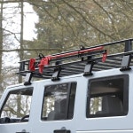 스테인레스 스틸 농장 하이 리프트 잭 지붕 마운트 브래킷 및 삽 홀드 오프로드 설치 도구 용 카고 바구니 랙 : 프라임상사3