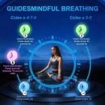 Tseriact 마음챙김 선물, 가이드 비주얼 명상 호흡 도구, 여성용 스트레스 해소 선물 및 불안 를 위한 야간 조명, 수면 보조 장치, 여성 남성... 