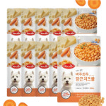 바우와우 당근 치즈볼 200g x 10개 강아지 훈련용간식 : 땡구맘마