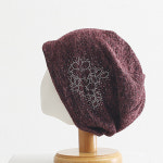 여성두건 예쁜 가을 겨울 패션 머리 두건 중년 여성 비니 모자 : 지오마켓