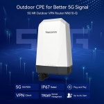 Yeacomm 5G 실외 VPN Qualcom 3af 슬롯 듀얼 심 NR 카드 SDX62 POE 4 방수 802 버전 x 글로벌 밴드 CPE MO IP67 게이트웨이/브릿지/무선... 