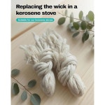 피크닉 버너 용광로 윅스(24/50/100 윅스), 면 등유 스토브 윅스, 야외 캠핑용 액세서리 효율적인 휴대용 스토브(100 PCS) 50 PCS : 라피네르 몰