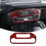 린스킵 온도 조절 모듈 커버 포드 브롱코 2021-2025와 호환 Tirm 인테리어 액세서리용 A/C 스위치 패널 커버(레드 카본) : 솔렘더컴퍼니