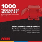 토스카나 진주 심클립 트루스페이스 레드 인치 타일 개 상자 : 그레이스컴퍼니1315