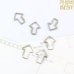 투투 30 개/몫 금속 큐피드 화살표 모양 종이 클립 실버 색상 재미 있은 책갈피 사무실 학교 편지지 마킹 H0199 : 가성비쇼퓡