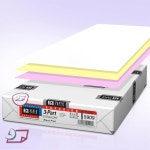 다음 날 라벨 - 우수한 무탄소 NCR, 프리 콜레이트 페이퍼, 팩당 500매(8-1/2 x 11 3부 스트레이트, #5909) 1 8-1/2 x 11 2 Part Rever... 
