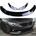 MUCO 4pcs 전면 범퍼 립 스포일러 키트 BMW 호환 F32 F33 F36 4 시리즈 M 스포츠 2014 2015 2016 2017 2018 2019 글로스 블랙 퍼포먼스... 