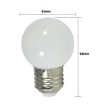 E27 미니 앰플 LED 전구 1W 다채로운 야간 조명 G45 크리스마스 휴일 장식 램프 12V 24V 110V 220V 호환 : 쓰리에이코퍼레이션