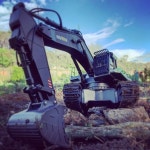 HUINA 1593 RC 굴삭기 1/14 합금 트럭, 무선 제어 자동차, 22 채널 건설 차량, 소리 장난감,  크리스마스 선물, 2.4GHz : 주-드림종합상사