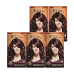 비해피 여성 홈쇼핑 빗 미용실 헤어 남성 크림 새치 염색약 6M 딥다크레드브라운 5개 : 퍼퓸앤코스