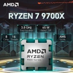 AMD Ryzen 7 9700X 3.8GHz L3=32M 프로세서 65W 8코어 16스레드 DDR5 소켓 4NM 새 제품이지만 팬 없음 : 무럭상사