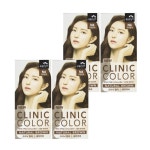 꽃을든남자 여성 홈쇼핑 빗 미용실 헤어 남성 뉴 크리닉 크림 새치 염색약 자연갈색 4개 : KS홈쇼핑