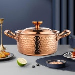 샤브샤브냄비 캠핑 가정용 파티용 국통 식기 전골 분할 술안주 구리 3호 브래킷 주방 삼각 귀 본색 캡 없음 : 제이투글로벌003