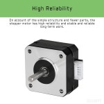 YEJMKJ Nema 17 스테퍼 모터 5PCS 고토크(145mNm/20.53oz.in ) 바이폴라 20.5MM 차체 길이 1A/3.5V 1.8도 2상 3D 프린터 CNC 머신용... 