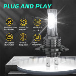 2PCS 오토바이 램프 6000k 화이트 H7 LED 헤드라이트 모토 전면 교체 전구 라이트 베넬리 TRK502 X TRK 502X 2021 TRK 502 용 : 포켓마켓1