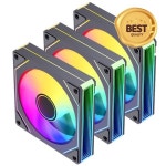 100% 호환 120mm PC 케이스 팬 ARGB 12V 4PIN 공기 냉각기 CPU 컴퓨팅 섀시 : 조우LAP