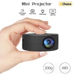 YT200 스마트 프로젝터 자동 초점 LED HD Projetor는 디코딩 1080P 비디오를 지원합니다. 안드로이드 홈 시네마 야외 휴대용 : 블루ON