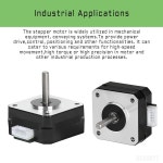 YEJMKJ Nema 17 스테퍼 모터 5PCS 고토크(145mNm/20.53oz.in ) 바이폴라 20.5MM 차체 길이 1A/3.5V 1.8도 2상 3D 프린터 CNC 머신용... 