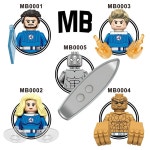 마블 슈퍼 히어로 캐릭터 입상 판타스틱 블록 인형 G0141 빌딩 생일 선물 조립 : 북유럽마트