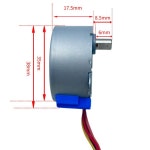 35BYJ46 스테퍼 감속 모터 6mm 200 스윙 에어컨 4상 5선 좌우 12V : J조인샵