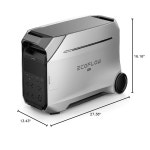 EF ECOFLOW DELTA Pro 3 휴대용 발전소, 4096Wh LFP 배터리, 48kWh로... 4000W AC 출력, 가정용 태양광 발전기, 캠핑 : 도래소 Doraeso