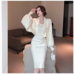 여자 니트 나시 원피스 상하세트 가을 니트 카디건 ACC1020Qd6 : 유한회사 위수노무역