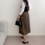 헨츠 벨트세트 플리츠 롱 스커트 A0857 : 어썸하비