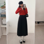 헨츠 벨트세트 플리츠 롱 스커트 A0857 : 어썸하비