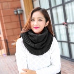 프롬즈니트넥워머블랙여성용 여자넥워머 : 준 브라더스