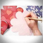 티앤 크로버 폴딩 편지지 예쁜편지지 : 티앤티유통