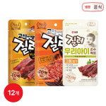 질러 육포 12개 세트(부드러운 직화풍BBQ 우리아이순수 30g)외 선택구매 : 샘표 새미네마켓