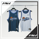 마스터욱 농구유니폼 양면저지 농구복 초경량 나시 스트라이프 : 마스터욱