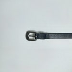 남여공용 슬림 웨스턴 벨트 블랙 : 누에르