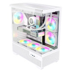 마이크로닉스 COOLMAX 멜로디 XL View 미들타워 ATX PC 케이스 (화이트) : 새라씨엔씨