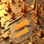 2Pcs 골드 50W 와트 7옴 50W 7R 알루미늄 하우징 권선 저항 수동 구성 요소 : 딜리고디렉트