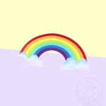 파샐리 귀여운무지개소품 밝은색상펠트 펠트 7000 무지개 투톤 1개 : 얼쑤스토어