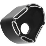 카세파 모터사이클 CNC 키 점화 스위치 커버 할리 일렉트라 글라이드 로드 스트리트 트라이글라이드와 호환 - 블랙+크롬 : 더에일리아컴퍼니