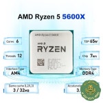 새로운 AMD Ryzen 5 5600X L3=32M 7NM DDR4 프로세서 3.7GHz 6코어 12스레드 소켓 팬 없는 제품 : 이지브릿지