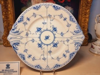 로얄코펜하겐 덴마크산 블루플루티드 하프레이스 31cm 대형 케익접시 서빙플레이트 : 독일 아디루디