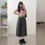 헨츠 벨트세트 플리츠 롱 스커트 A0857 : 어썸하비