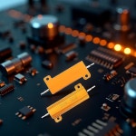 2Pcs 골드 50W 와트 7옴 50W 7R 알루미늄 하우징 권선 저항 수동 구성 요소 : 딜리고디렉트