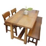 중고 우리꼴 자연가구 4인용  원목 식탁 세트 : 리싸이클시티 성남하대원