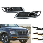 자동차 다이내믹 LED 방향 지시등 주간 DRL 현대 베뉴 2020 2 개 : 반월무역6