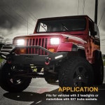 LEDKITO H4 헤드라이트 릴레이 하네스 키트 7x6 5x7 H6054 열 세라믹 배선 H6014 H6052 H6054LL 이중 접지 문제 해결 : 브릭스 마켓