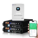 AC 10000W 출력+10240Wh LiFePO4 배터리 지원 통신, 블루투스 및 WiFi, 고속 충전, 백업, 비상, 태양열 시스템 구성 요소용 : 도래소 Doraeso