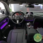 64 색상 주변 조명 BMW 3 시리즈 2014 LED 도어 11 인테리어 장식 램프 : 이지브릿지