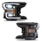 있는 순차적 블랙 플래티넘, F150 플러그 XLT, 시그널이 턴 포드 2019년형 헤드램프, VLAND 프론트 라리아트, 플레이 랜치, 앤 2020... 