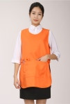 [까운나라] A-682 심플한오렌지원피스 앞치마 , 요양사, 병원, 식당, 주방, 서빙, 행사용 앞치마 : 까운나라